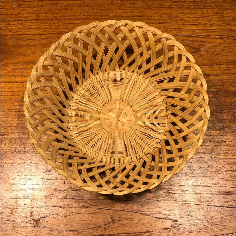 Natural Rattan Weave Basket - Light Brown